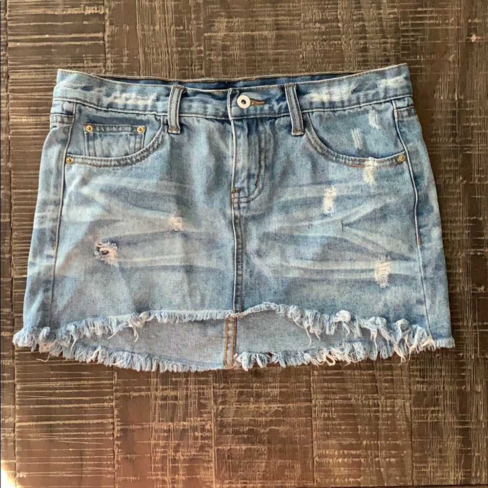 Denim Mini Skirt